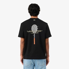 Camiseta de Algodão Bordada Lacoste Unissex - Foto 4