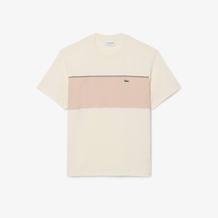 Camiseta de Algodão Colour-Block Lacoste Masculina - Foto 3