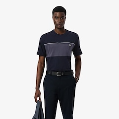 Camiseta de Algodão Colour-Block Lacoste Masculina - Foto 1
