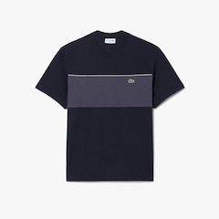 Camiseta de Algodão Colour-Block Lacoste Masculina - Foto 3