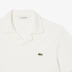 Camisa Polo Classic Fit em Algodão e Linho Lacoste Masculina - Foto 4