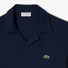 Camisa Polo Classic Fit em Algodão e Linho Lacoste Masculina - Foto 4