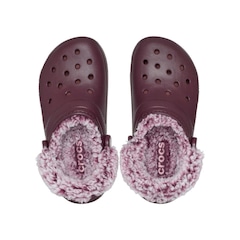 Sandália Crocs Classic Fleece Lined Clog Heritage - Unissex - Foto 4