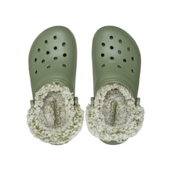 Sandália Crocs Classic Fleece Lined Clog - Unissex - Foto 4