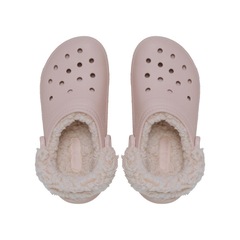 Sandália Crocs Classic Fleece Lined Clog - Unissex - Foto 5