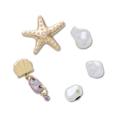 Jibbitz™ Crocs Mar Dourado Pack com 5 Peças - Foto 1