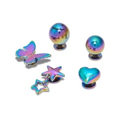 Kit Jibbitz™ Crocs Meta Iridescente Pack com 5 Peças - Foto 2