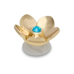 Jibbitz™ Crocs Emblema de Flor Dourada - Foto 2