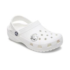 Jibbitz™ Crocs Disco de Prata e Pérola - Foto 2
