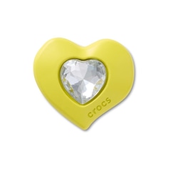 Jibbitz™ Crocs Coração Amarelo com Gema - Foto 1