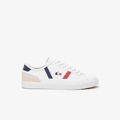 Tênis Sideline Pro em couro tricolor Lacoste Masculino - Foto 1