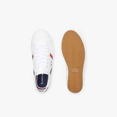 Tênis Sideline Pro em couro tricolor Lacoste Masculino - Foto 4