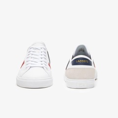 Tênis Sideline Pro em couro tricolor Lacoste Masculino - Foto 5