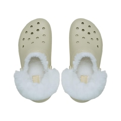 Sandália Crocs Classic Platform Fuzz Lined Clog - Unissex - Foto 5
