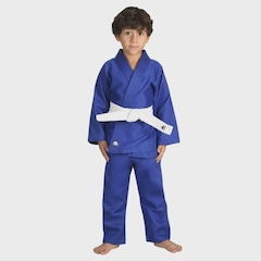 Kimono de Judo - Jiu Jitsu MKS Seito com Faixa Branca - Infantil - Foto 1