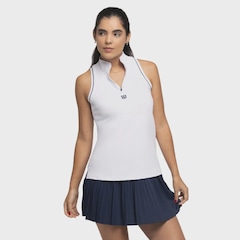 Camiseta Regata Wilson Tour Zip Tank Feminino - Foto 1