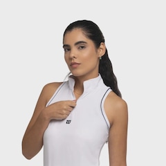 Camiseta Regata Wilson Tour Zip Tank Feminino - Foto 4