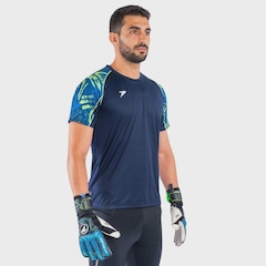 Camisa Poker Goleiro Manga Curta Sublimada Sentinela - Masculino - Foto 2