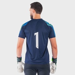Camisa Poker Goleiro Manga Curta Sublimada Sentinela - Masculino - Foto 4