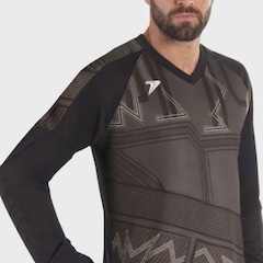 Camisa Poker Goleiro Manga Longa Sublimada Flash Masculino - Foto 3