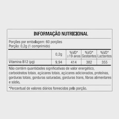 Suplemento B12 Metilcobalamina Mastigáveis (60 Comp) Maxinutri Sabor Vegan Frutas vermelhas - Foto 4
