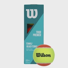 Bola Beach Tennis Wilson Tour Premier 3 Unidades - Foto 1