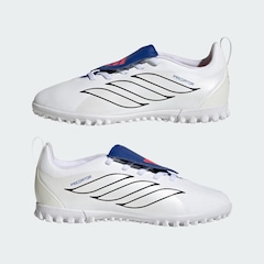 Chuteira Society com Cadarços Elásticos e Língua Dobrável Adulto adidas Predator Club - Foto 8