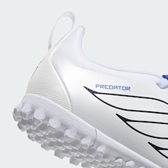 Chuteira Society com Cadarços Elásticos e Língua Dobrável Adulto adidas Predator Club - Foto 9