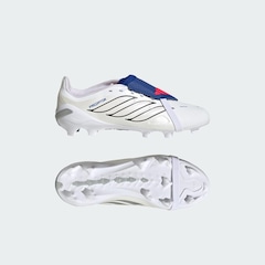 Chuteira de Campo de Língua Dobrável Infantil adidas Predator League - Foto 10