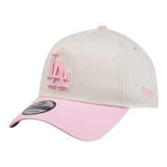 Boné Masculino New Era 940A-Frame 2tone Los Angeles Dodgers Off White Aba Curva - Foto 1