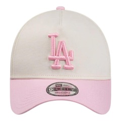 Boné Masculino New Era 940A-Frame 2tone Los Angeles Dodgers Off White Aba Curva - Foto 2