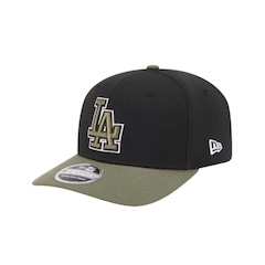 Boné Masculino New Era 970ss Olive Los Angeles Dodgers Aba Curva - Foto 1