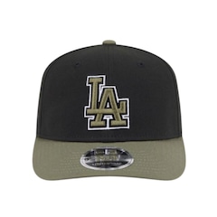 Boné Masculino New Era 970ss Olive Los Angeles Dodgers Aba Curva - Foto 2