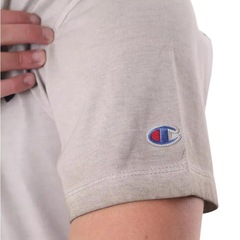 Camiseta Champion Stone Script Dark Khaki Masculina - Foto 3
