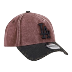 Boné Masculino New Era 940 A-Frame Los Angeles Dodgers Earthtones Aba Curva - Foto 2