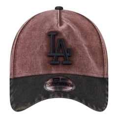 Boné Masculino New Era 940 A-Frame Los Angeles Dodgers Earthtones Aba Curva - Foto 3