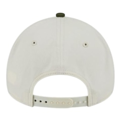 Boné Masculino New Era 940AF Metallic Boston Red Sox Off White Aba Curva - Foto 4