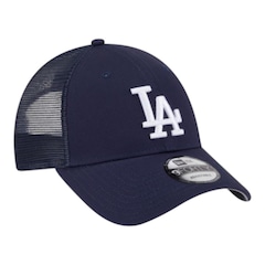 Boné Masculino New Era 940snap Trucker Los Angeles Dodgers Aba Curva - Foto 2