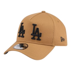 Boné Masculino New Era 940AF Double Logo Los Angeles Dodgers Aba Curva - Foto 1