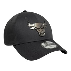Boné Masculino New Era Metallic 940 Chicago Bulls Aba Curva - Foto 2