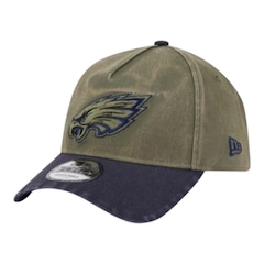 Boné Masculino New Era 940A-Frame New Olive Philadelphia Eagles Aba Curva - Foto 1