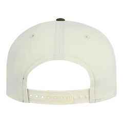 Boné Masculino New Era 940A-Frame Metallic New York Yankees Off White Aba Curva - Foto 4
