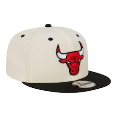 Boné Masculino New Era 950 2tn Chrome Chicago Bulls Off White Aba Reta - Foto 2