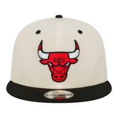 Boné Masculino New Era 950 2tn Chrome Chicago Bulls Off White Aba Reta - Foto 3