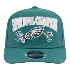Boné Masculino New Era 970ss Super Bowl Philadelphia Eagles Aba Curva - Foto 3
