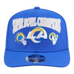 Boné Masculino New Era 970ss Super Bowl Los Angeles Rams Aba Curva - Foto 3