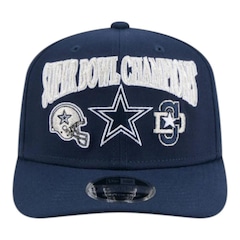 Boné Masculino New Era 970ss Super Bowl Dallas Cowboys Aba Curva - Foto 3