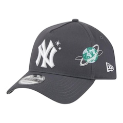 Boné Masculino New Era 940A-Frame Planets New York Yankees Aba Curva - Foto 1