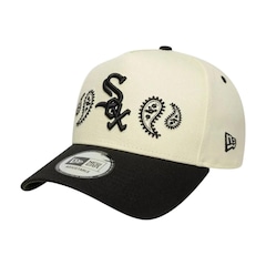 Boné Masculino New Era 940EF Paisley Chicago White Sox Aba Curva - Foto 1