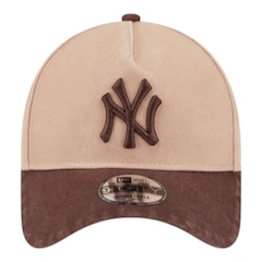Boné Masculino New Era 940 A-Frame New York Yankees Shade Wash Aba Curva - Foto 1